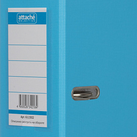 Папка-регистратор Bantex (Attache Selection) Economy Plus 80 мм голубая бумвинил/бумага с защитным уголком