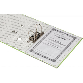 Папка-регистратор Bantex (Attache Selection) Economy Plus 80 мм салатовая бумвинил/бумага с защитным уголком