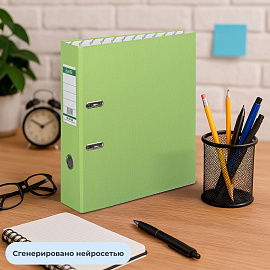 Папка-регистратор Bantex (Attache Selection) Economy Plus 80 мм салатовая бумвинил/бумага с защитным уголком