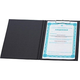 Папка-планшет с зажимом и крышкой Attache A4 черная