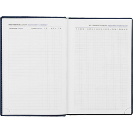 Ежедневник недатированный Attache Вива искусственная кожа А5 176 листов синий