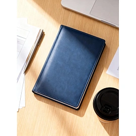 Ежедневник недатированный Attache Вива искусственная кожа А5 176 листов синий