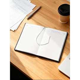 Ежедневник недатированный Attache Вива искусственная кожа А5 176 листов чёрный