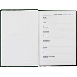 Ежедневник недатированный Attache Вива искусственная кожа А5 176 листов зеленый