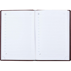 Ежедневник недатированный Attache Вива искусственная кожа А5 176 листов бордовый