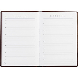 Ежедневник недатированный Attache Вива искусственная кожа А5 176 листов бордовый