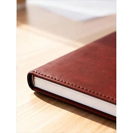 Ежедневник недатированный Attache Вива искусственная кожа А5 176 листов бордовый