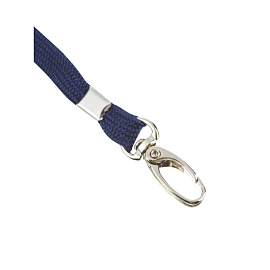 Держатель для бейджа ProMega office (шнурок 90 см) крепление двумя карабинами синий