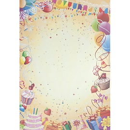 Дизайнерская бумага Праздник (А4, 130 г, в упаковке 20 листов)