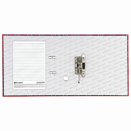 Папка-регистратор BRAUBERG, ламинированная, 75 мм, шотландка, 222074