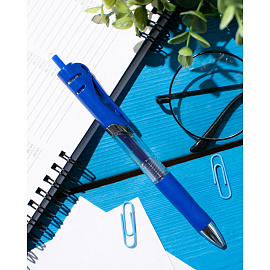 Ручка гелевая автоматическая Attache Hammer синяя (толщина линии 0.5 мм)