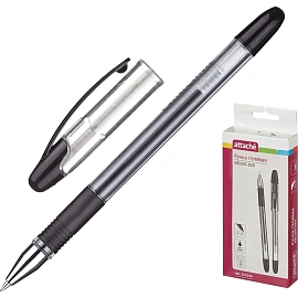 Ручка гелевая неавтоматическая Attache Gelios-020 черная (толщина линии 0.5 мм)