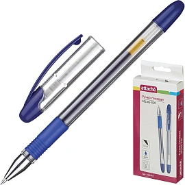 Ручка гелевая неавтоматическая Attache Gelios-020 синяя (толщина линии 0.5 мм)