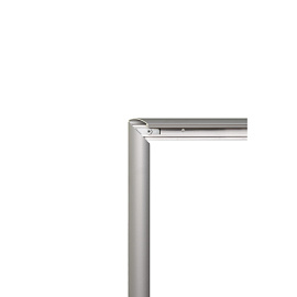 Рамка настенная с клик-профилем 30 мм А0 Комус серебристая фото Рамка настенная с клик-профилем 30 мм А0 Комус серебристая