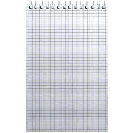 Блокнот Альт Офис 1 A5 60 листов зеленый в клетку на спирали (127х203 мм)