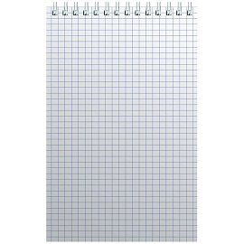 Блокнот Альт Офис A5 60 листов синий в клетку на спирали (127х203 мм)