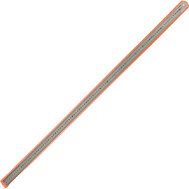 Линейка Attache 100 см металлическая серебристая две шкалы (5 штук в упаковке)