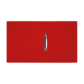 Папка на 2 кольцах СТАММ А4, 25мм, 500мкм, пластик, красная фото Папка на 2 кольцах СТАММ А4, 25мм, 500мкм, пластик, красная