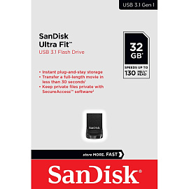 Флешка USB 3.0 32 ГБ Sandisk Ultra Fit (SDCZ430-032G-G46)