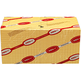 Салфетки бумажные 2-слойные 24x24 см жёлтые (250 листов в пачке)