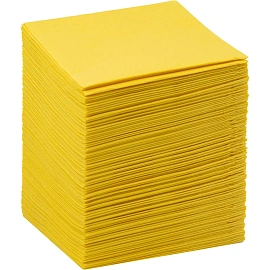 Салфетки бумажные 2-слойные 24x24 см жёлтые (250 листов в пачке)