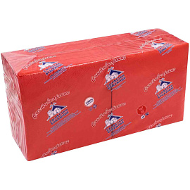 Салфетки бумажные 2-слойные 24x24 см красные (250 листов в пачке)