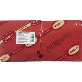 Салфетки бумажные 2-слойные 24x24 см красные (250 листов в пачке)