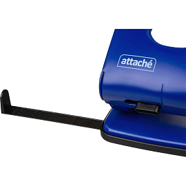 Дырокол Attache до 40 листов синий с линейкой