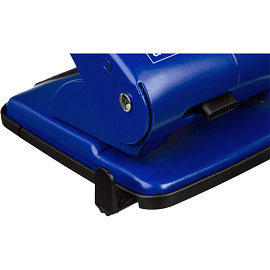 Дырокол Attache до 40 листов синий с линейкой