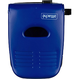 Дырокол Attache до 40 листов синий с линейкой