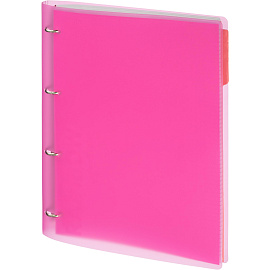 Бизнес-тетрадь Attache Rainbow Style A4 120 листов розовая в клетку, УФ-выборочный глянцевый лак