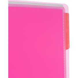 Бизнес-тетрадь Attache Rainbow Style A4 120 листов розовая в клетку, УФ-выборочный глянцевый лак
