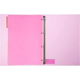 Бизнес-тетрадь Attache Rainbow Style A4 120 листов розовая в клетку, УФ-выборочный глянцевый лак