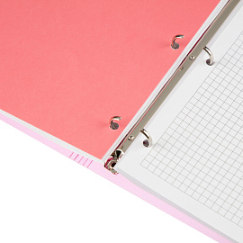 Бизнес-тетрадь Attache Rainbow Style A4 120 листов розовая в клетку, УФ-выборочный глянцевый лак