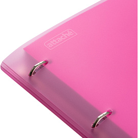 Бизнес-тетрадь Attache Rainbow Style A4 120 листов розовая в клетку, УФ-выборочный глянцевый лак