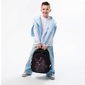 Ранец BRAUBERG KIDS STANDARD, 2 отделения, Terrible fighters, 36х28х14 см, 273146