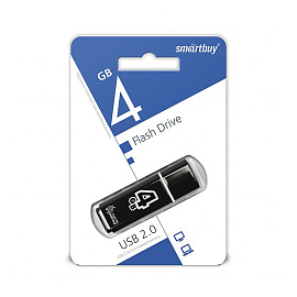 Флеш-память USB 2.0 4 ГБ Smartbuy Glossy (SB4GBGS-K)