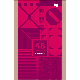 Блокнот А6 48л. на скрепке BG "Моноколор