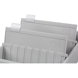 Картотека для карточек Han А5 на 1300 карточек (347x228x96 мм, открытая)