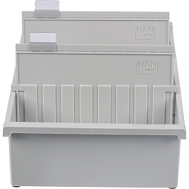 Картотека для карточек Han А5 на 1300 карточек (347x228x96 мм, открытая)