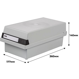 Картотека для карточек Han А6 на 1300 карточек (360x177x140 мм, закрытая)