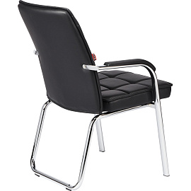 Конференц-кресло Easy Chair 810 VPU черное (экокожа, металл хромированный)