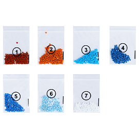 Алмазная мозаика, магнит ТРИ СОВЫ "Акула", картонный конверт