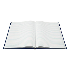 Книга учета OfficeSpace, А4, 96л., линия, 200*290мм, бумвинил, синий, блок офсетный фото Книга учета OfficeSpace, А4, 96л., линия, 200*290мм, бумвинил, синий, блок офсетный