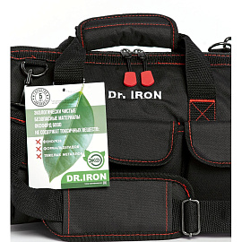 Сумка для инструмента с ремнем 36х22х23 Dr.IRON (DR1021) фото Сумка для инструмента с ремнем 36х22х23 Dr.IRON (DR1021)
