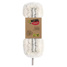 Швабра флаундер York ЭКО Натурал 42x10 см телескопическая ручка