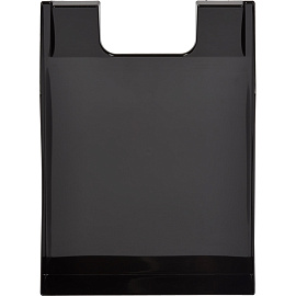 Лоток горизонтальный для бумаг Attache пластиковый черный 4 отделения (4 штуки в упаковке)