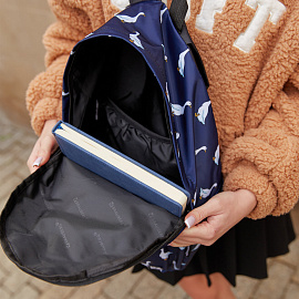 Рюкзак BRAUBERG POSITIVE универсальный, карман-антивор, "Ducks", 42х28х14 см, 271681