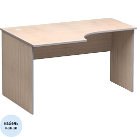 Стол эргономичный СП-Бюджет 2364 левый (дуб шамони светлый, 1360х900х740 мм)