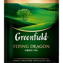 Чай зеленый Greenfield Flying Dragon 25 пакетиков фото Чай зеленый Greenfield Flying Dragon 25 пакетиков